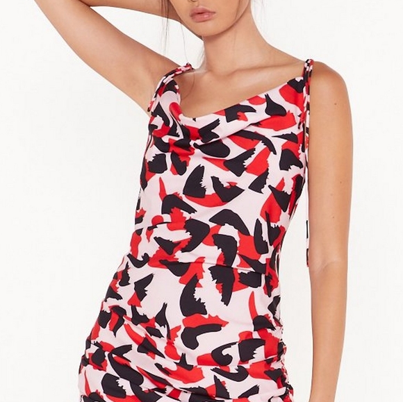 NEW 🌺 So Bold Abstract Midi Dress NWT - Picture 5 of 7
